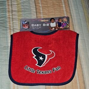NFL Texans Baby Bib - Red and Navy